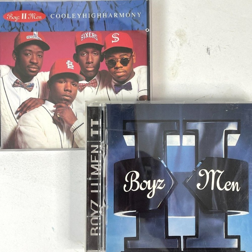 Boyz II Men 2 CD Bundle Cooley High Harmony 1992 + II 1994 Philly R&B Soul